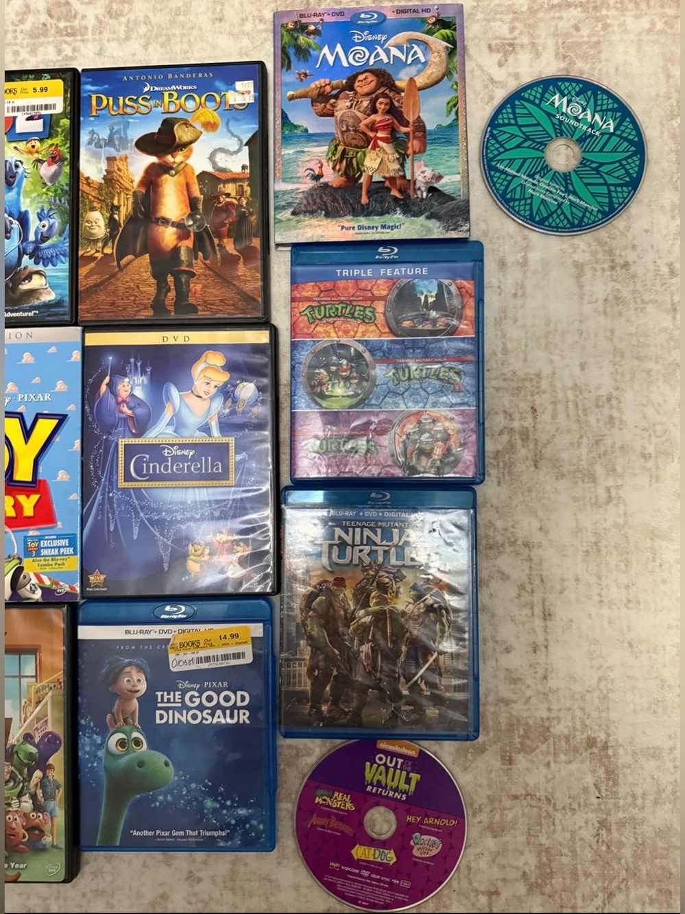 Assorted Kids' Animated Movie DVD Lot & Blu Ray - Picture 4 of 4